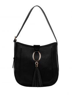 Hobo shoulder bag with tassels  Rinascimento