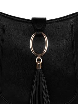 Hobo shoulder bag with tassels  Rinascimento