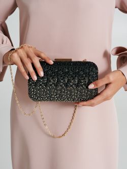 Borsa clutch con strass  Rinascimento