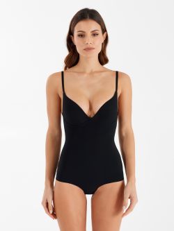 Roma bodysuit with padded cups, black Roma bodysuit with padded cups, black Rinascimento