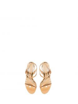 Beige Patent Leather Sandals  in_i6
