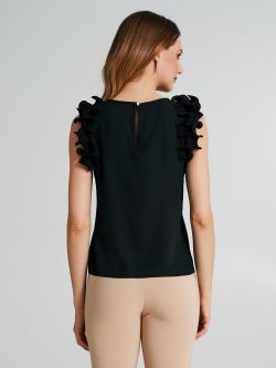 Top with pleated ruffle  Rinascimento