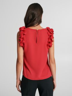 Top with pleated ruffle  Rinascimento