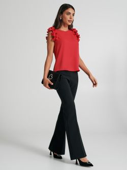 Top with pleated ruffle  Rinascimento