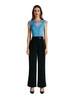 Palazzo trousers in bi-stretch fabric  Rinascimento