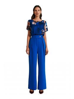 Palazzo trousers in bi-stretch fabric  Rinascimento