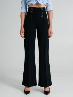 Trousers with 6 buttons in scuba crepe  Rinascimento
