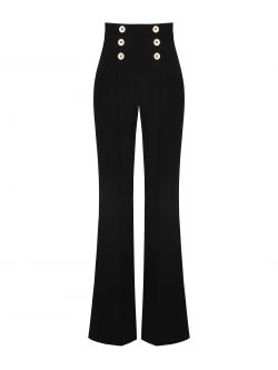 Trousers with 6 buttons in scuba crepe  Rinascimento