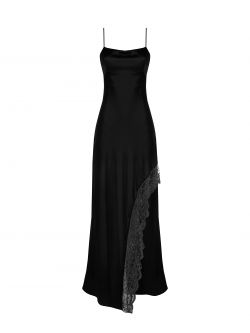 Asymmetrical dress with lace  Rinascimento