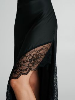 Asymmetrical dress with lace  Rinascimento