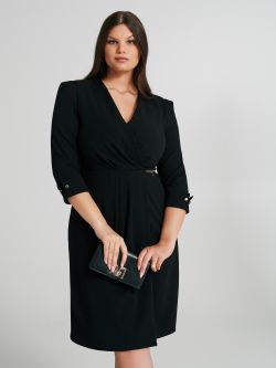 Abito Curvy incrociato con dettaglio catena  Rinascimento