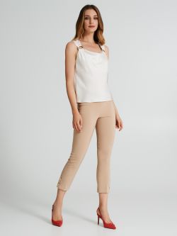 Blouse à anneaux en satin   Rinascimento