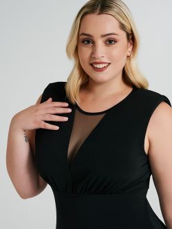 Abito Curvy incrociato in jersey  Rinascimento