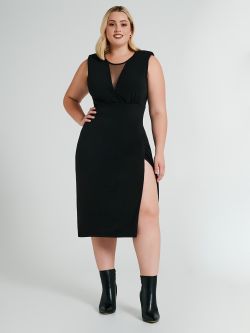 Abito Curvy incrociato in jersey  Rinascimento