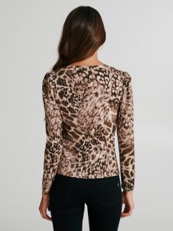 Jersey top with spotted pattern  Rinascimento