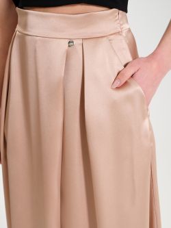 Long satin skirt with slit  Rinascimento