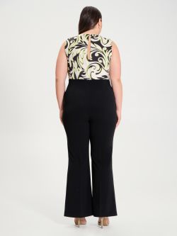 Curvy two-toned damask print jumpsuit  Rinascimento