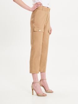 Cotton Cargo Trousers in_i7