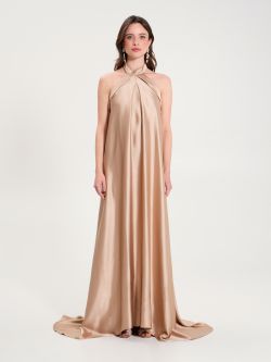 Long Dress with American Neckline   Rinascimento