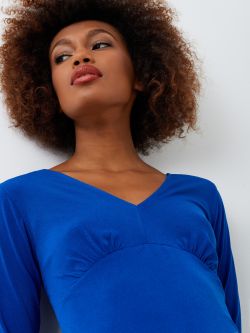 Blusa a Maniche Lunghe color Bluette NAIKE W-MG2055/Z248 BLUSA B534 Rinascimento