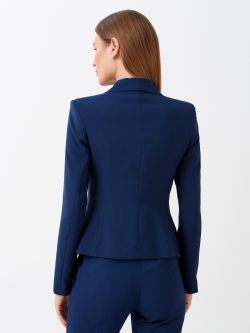 Jacket with One-Button Closure in Blue Technical Fabric REWI 783S.999-B/CT GIA 1 BOTTONE B041 Rinascimento