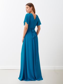 Abito Rinascimento atelier corpino Plissé color Blu Ottanio  Rinascimento