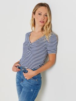 T-Shirt a Righe LENZING ™ ECOVERO ™  Rinascimento