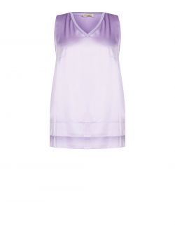 Top Curvy Scollo a V in Raso   Rinascimento