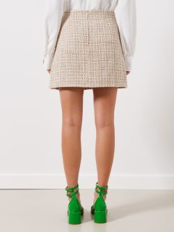 Mini jupe en tweed   Rinascimento