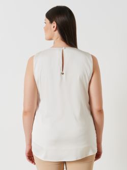 Top curvy col montant en satin   Rinascimento