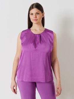 Top curvy col montant en satin   Rinascimento