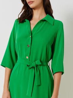 Grass Green Shirt Dress  Rinascimento