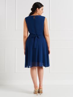 Curvy Knee-Length Dress with Frills  Rinascimento