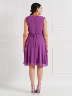 Curvy Knee-Length Dress with Frills  Rinascimento