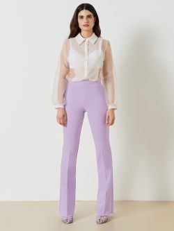 Pantaloni Mid Flared in Tessuto Tecnico  Rinascimento