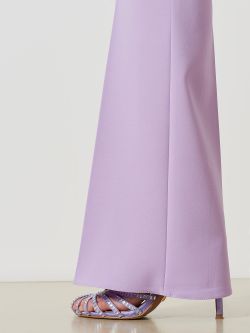 Pantaloni Mid Flared in Tessuto Tecnico  Rinascimento