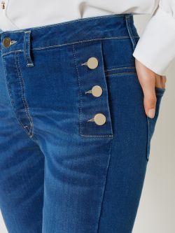 Jeans skinny à boutons visibles  Rinascimento