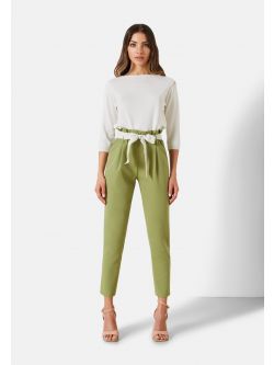 Pleated Carrot Fit Trousers  Rinascimento
