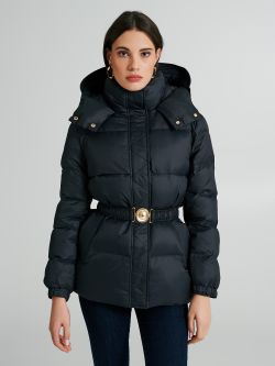 Piumino corto con cintura Repreve®  Rinascimento