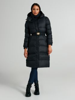 Medium Repreve® down jacket with belt  Rinascimento