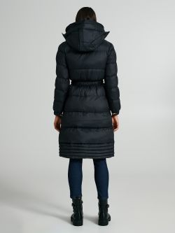 Medium Repreve® down jacket with belt  Rinascimento