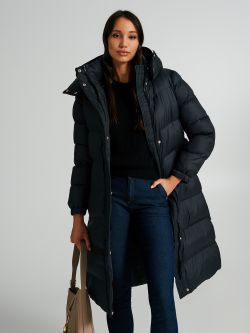 Medium Repreve® down jacket with belt  Rinascimento