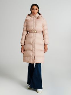 Medium Repreve® down jacket with belt  Rinascimento