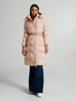 Medium Repreve® down jacket with belt  Rinascimento