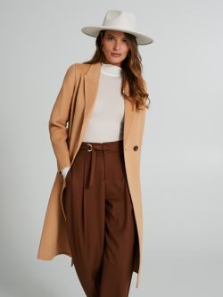 Double-button coat in wool blend fabric  Rinascimento