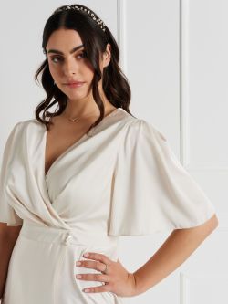 Abito Lungo Curvy  in Raso Linea Sposa  Rinascimento
