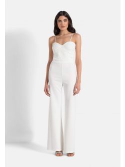 Bridal Collection Jumpsuit with Lace Bodice  Rinascimento