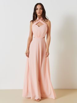 Georgette Dress with Cut-Out Detail  Rinascimento