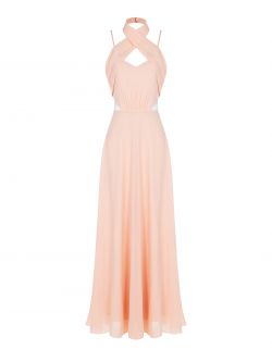 Georgette Dress with Cut-Out Detail  Rinascimento