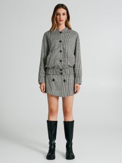 Giubottino bomber Pied de poule  Rinascimento
